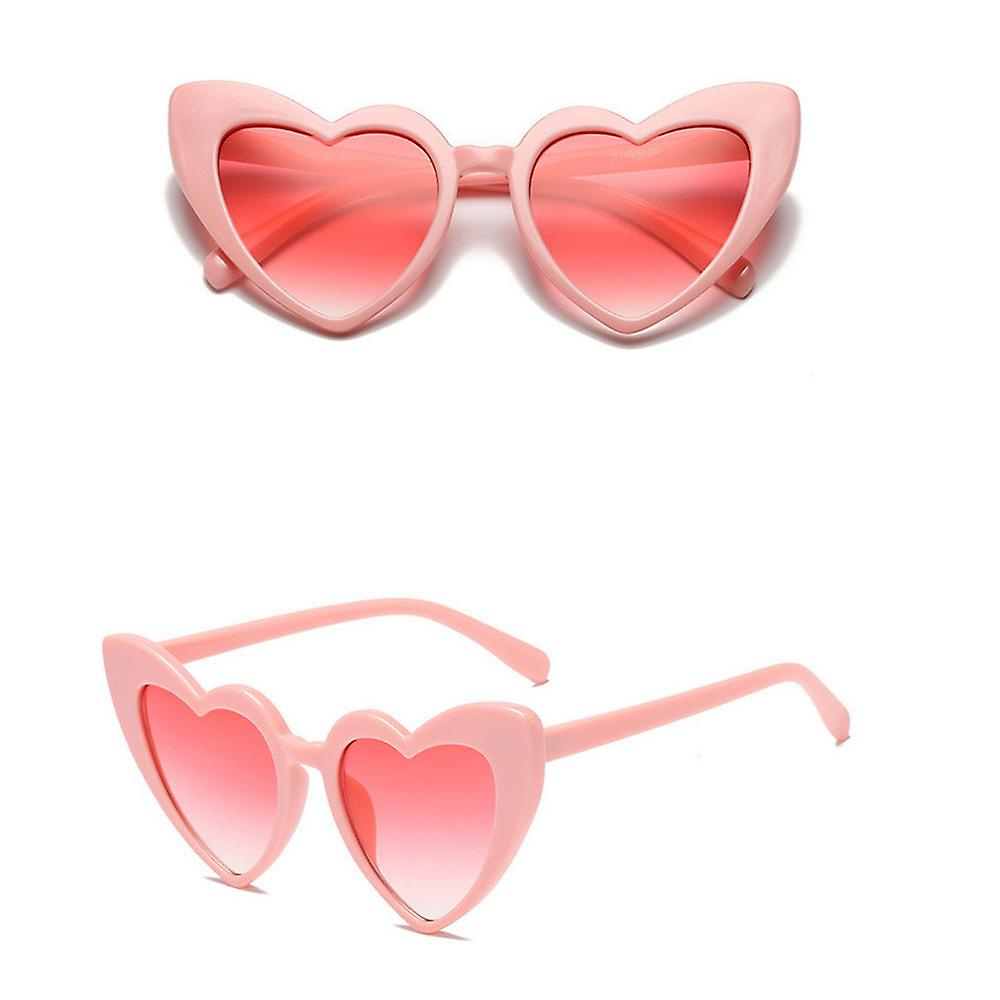Foto 2 pulgar | Gafas De Sol Huoguo Retro Fashion En Forma De Corazón Uv400 Para Mujer - Venta Internacional.