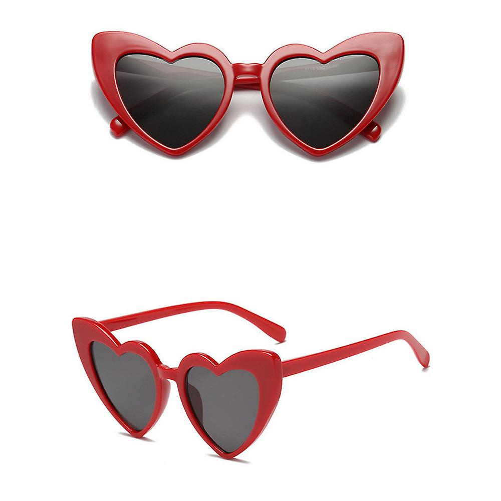 Foto 2 pulgar | Gafas De Sol Huoguo Retro Fashion En Forma De Corazón Uv400 Para Mujer - Venta Internacional.