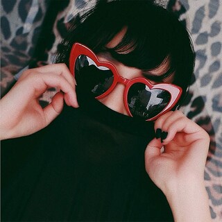 Foto 3 | Gafas De Sol Huoguo Retro Fashion En Forma De Corazón Uv400 Para Mujer - Venta Internacional.