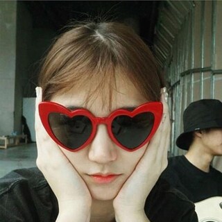 Foto 4 | Gafas De Sol Huoguo Retro Fashion En Forma De Corazón Uv400 Para Mujer - Venta Internacional.