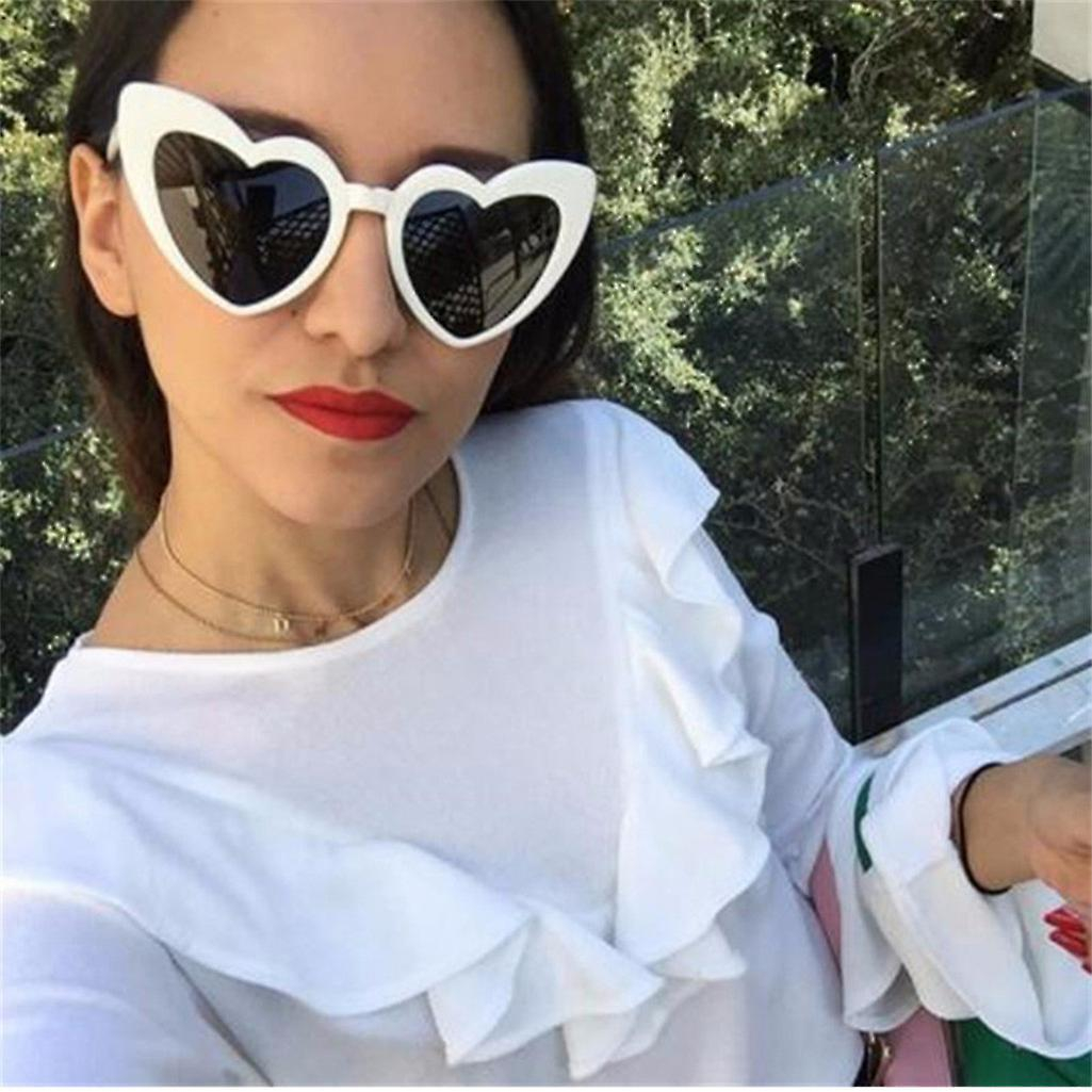 Foto 5 pulgar | Gafas De Sol Huoguo Retro Fashion En Forma De Corazón Uv400 Para Mujer - Venta Internacional.