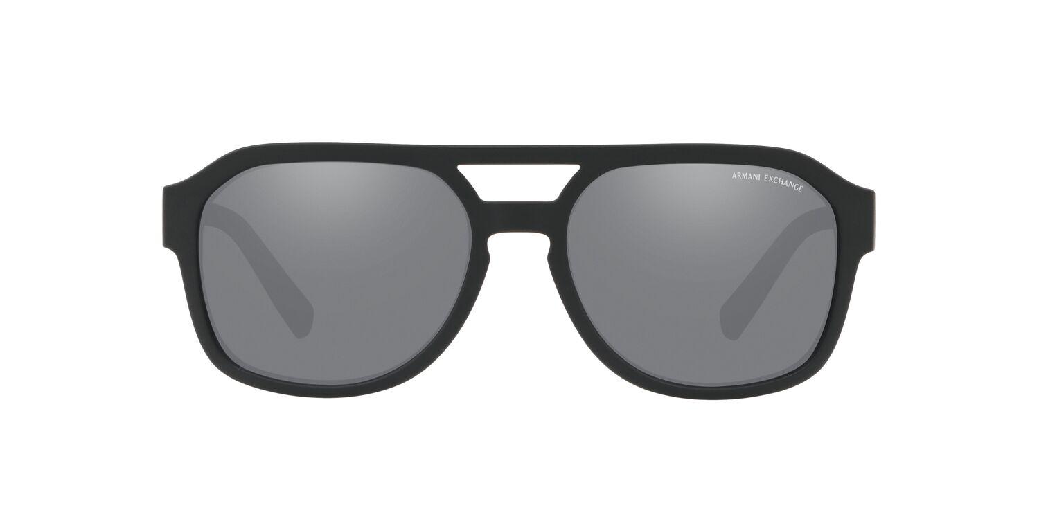 Foto 1 | Lentes de Sol Aviador Matte Black Light Grey Mirror Armani Exchange color Negro