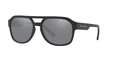 Foto 2 | Lentes de Sol Aviador Matte Black Light Grey Mirror Armani Exchange color Negro