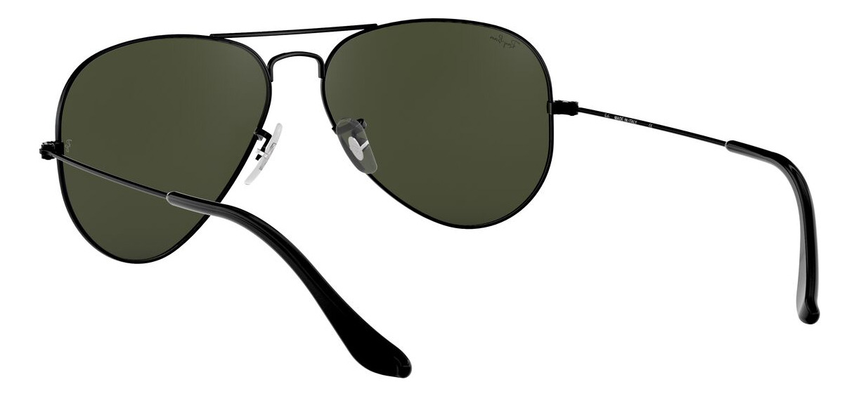 Foto 7 pulgar | Lentes De Sol Aviator Negro Ray-ban