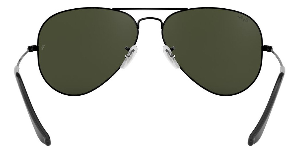 Foto 8 pulgar | Lentes De Sol Aviator Negro Ray-ban