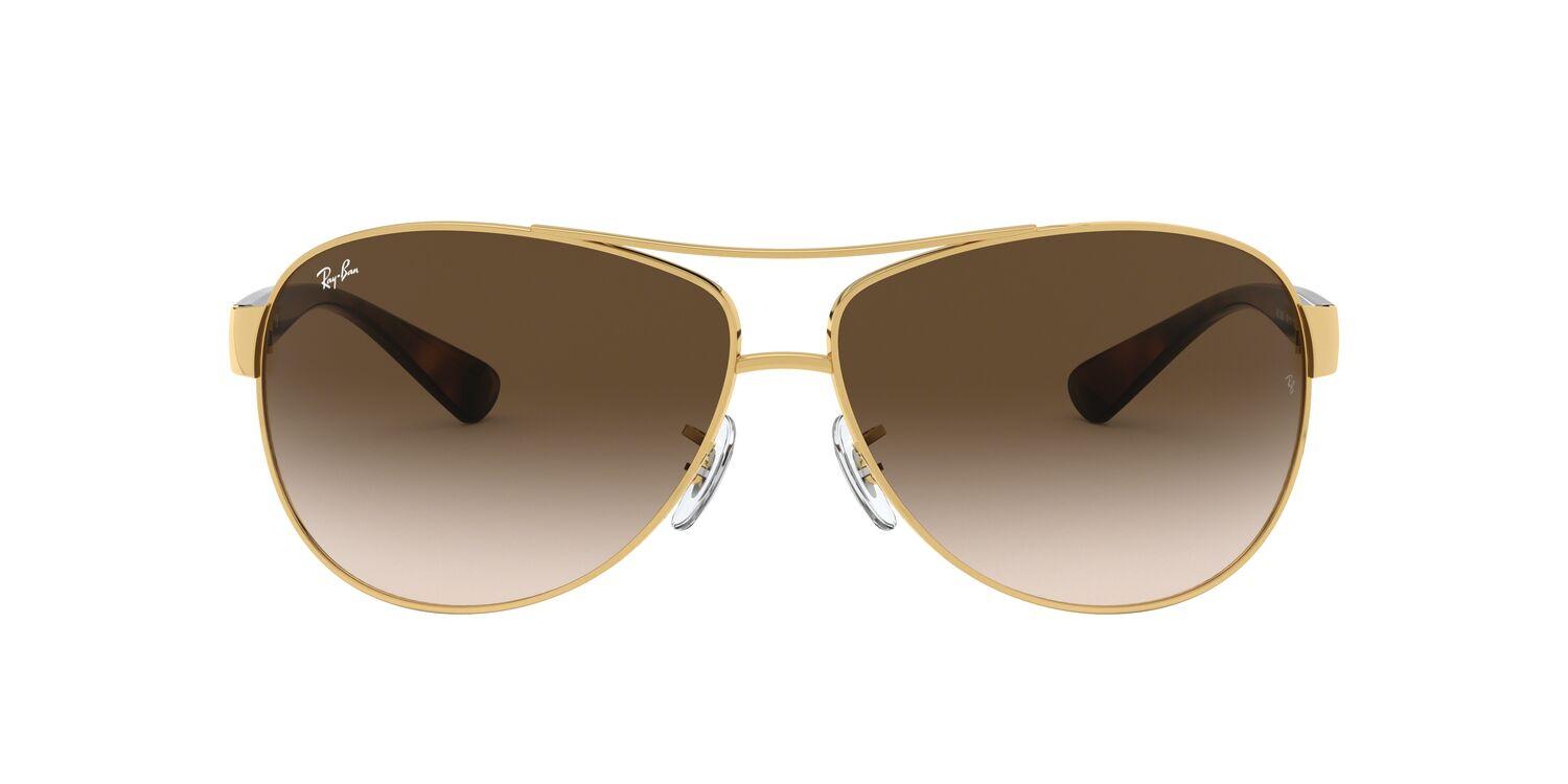 Foto 2 pulgar | Lentes de Sol Aviator Oversized Ray-Ban color Café