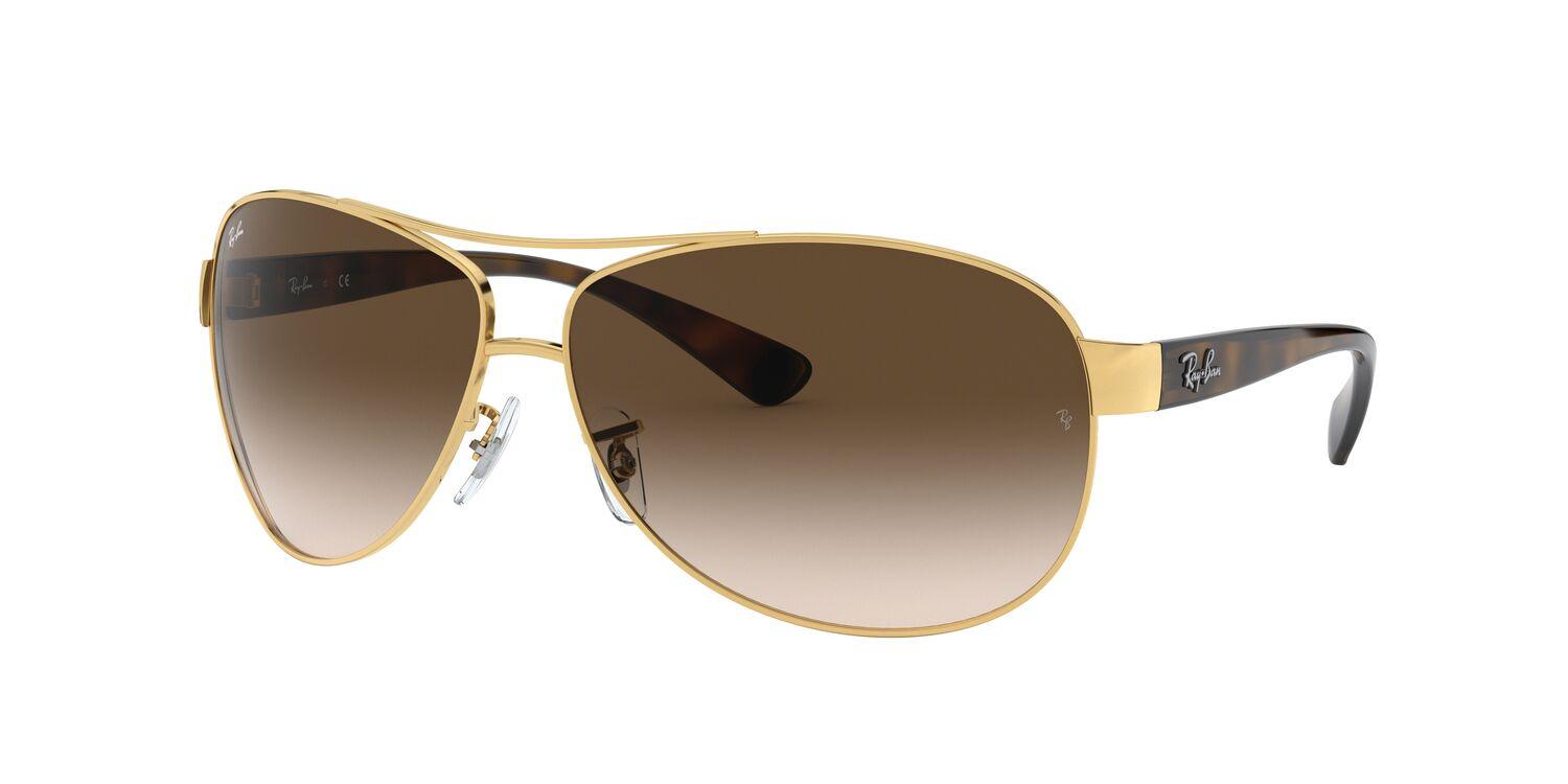 Foto 3 pulgar | Lentes de Sol Aviator Oversized Ray-Ban color Café