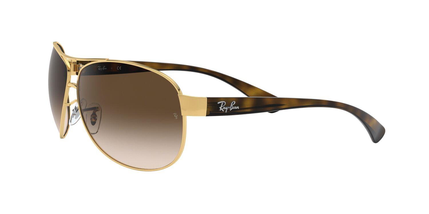 Foto 4 pulgar | Lentes de Sol Aviator Oversized Ray-Ban color Café