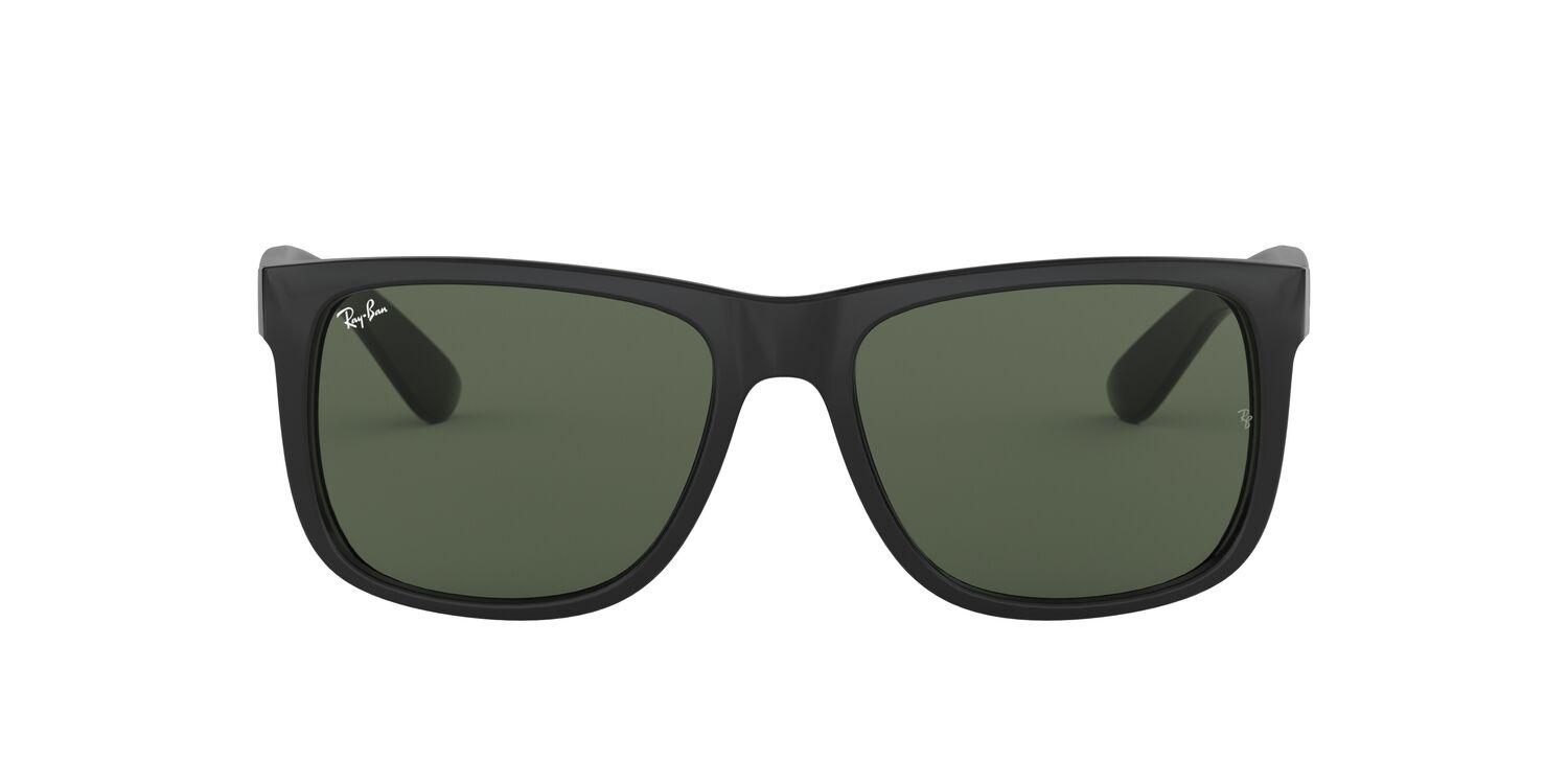 Foto 2 pulgar | Lentes de Sol Justin Black Ray-ban color Negro/ Verde