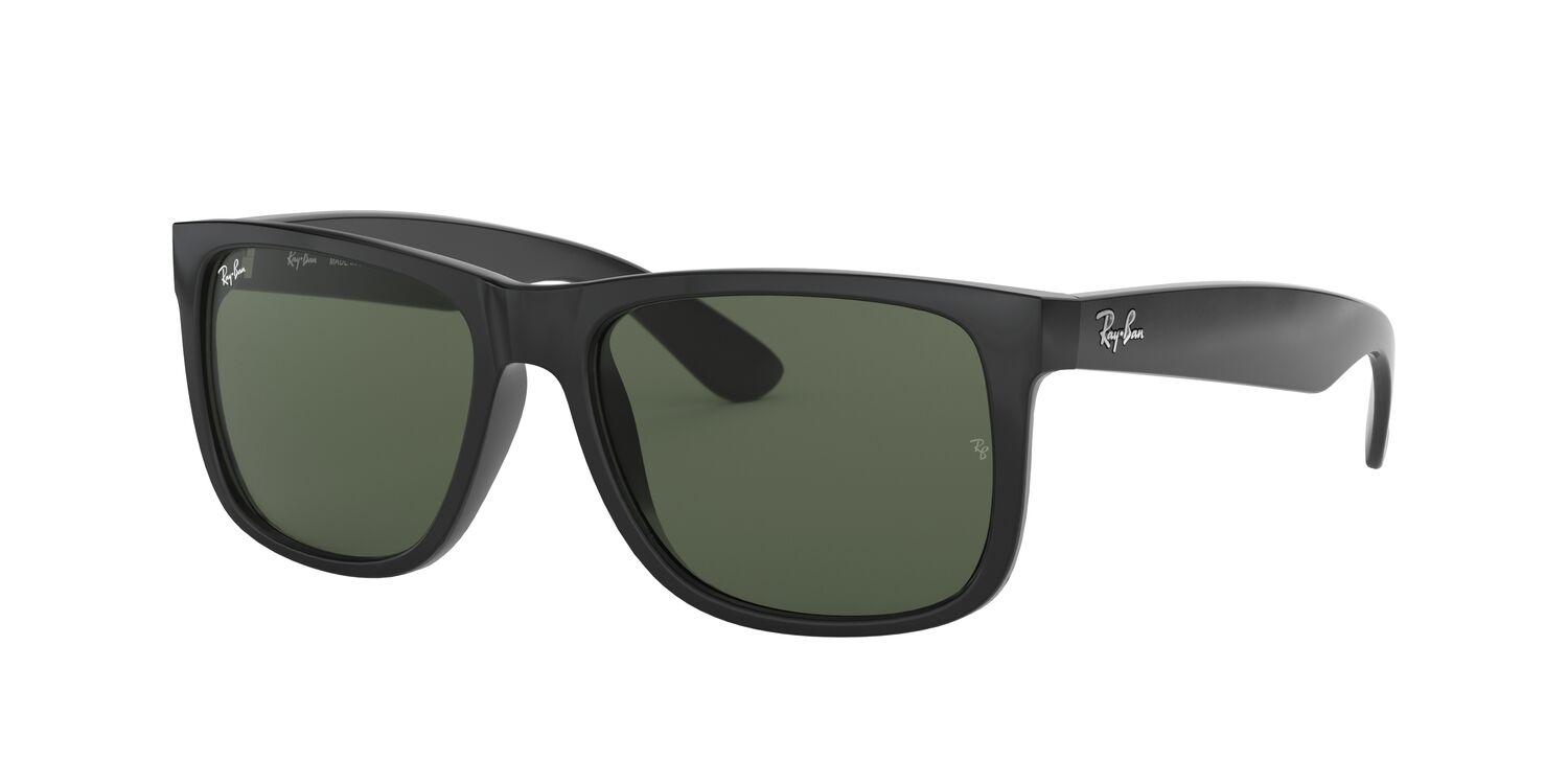 Foto 3 pulgar | Lentes de Sol Justin Black Ray-ban color Negro/ Verde