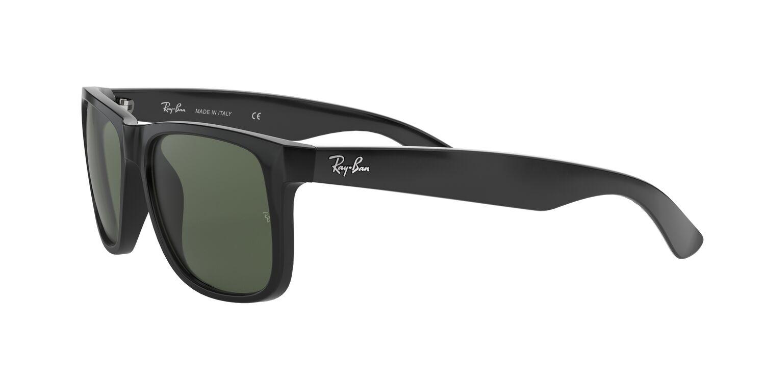 Foto 4 pulgar | Lentes de Sol Justin Black Ray-ban color Negro/ Verde