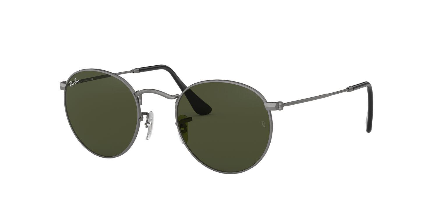 Foto 3 pulgar | Lentes de Sol Round Metal Ray-Ban color Plateado