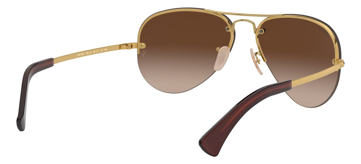 Foto 9 pulgar | Lentes de Sol Iconic Aviator Ray-ban color Marrón