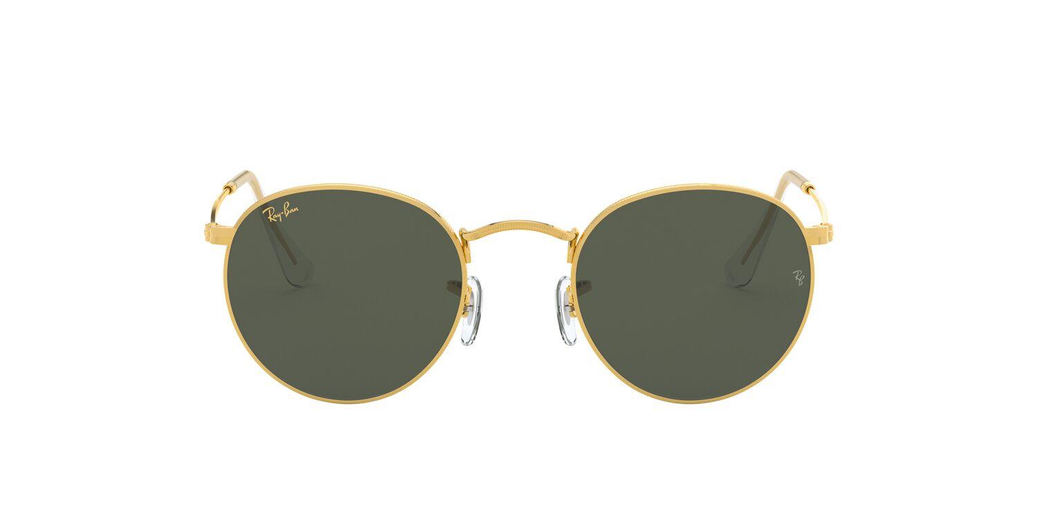 Foto 2 pulgar | Lentes De Sol Round Metal Dorado Ray-ban