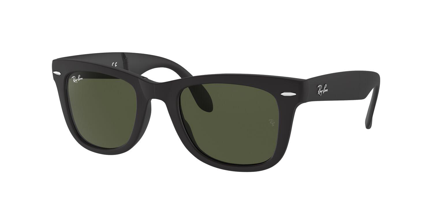 Foto 3 pulgar | Lentes De Sol Wayfarer Plegables Negro Ray-ban