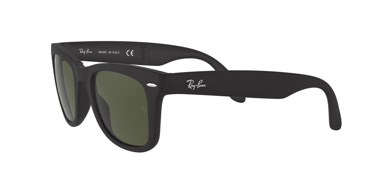 Foto 4 pulgar | Lentes De Sol Wayfarer Plegables Negro Ray-ban