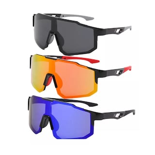 Foto 3 | Lentes de Sol Eo Safe Imports Esi11687 Deportivos Negros para Hombre