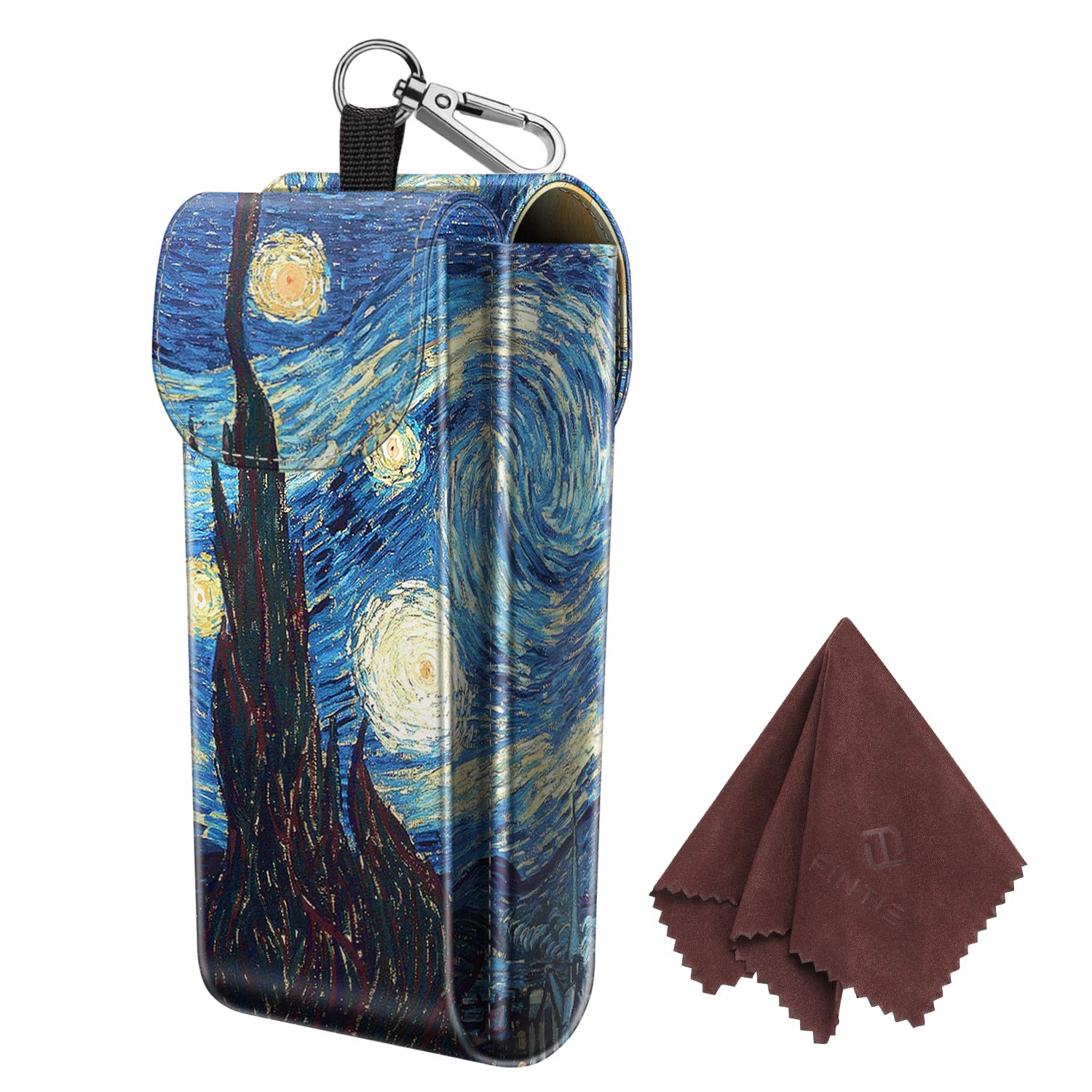 Funda Doble para Gafas Fintie Multicolor de Piel Vegana con Gancho - Venta Internacional $475