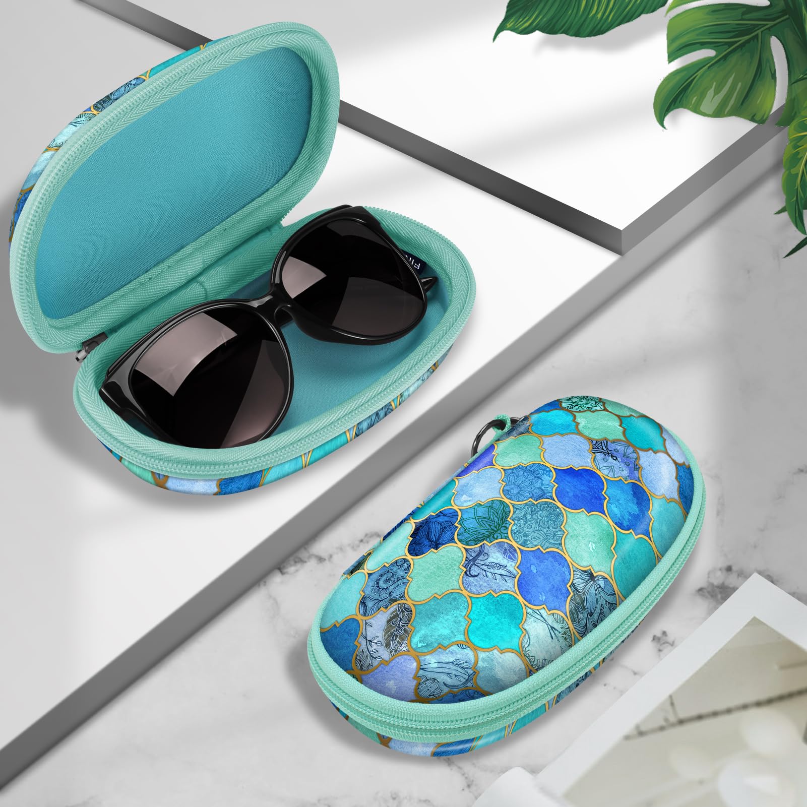 Foto 7 | Funda Para Gafas De Sol Fintie Hard Shell A Prueba De Golpes Con Mosquetón - Venta Internacional