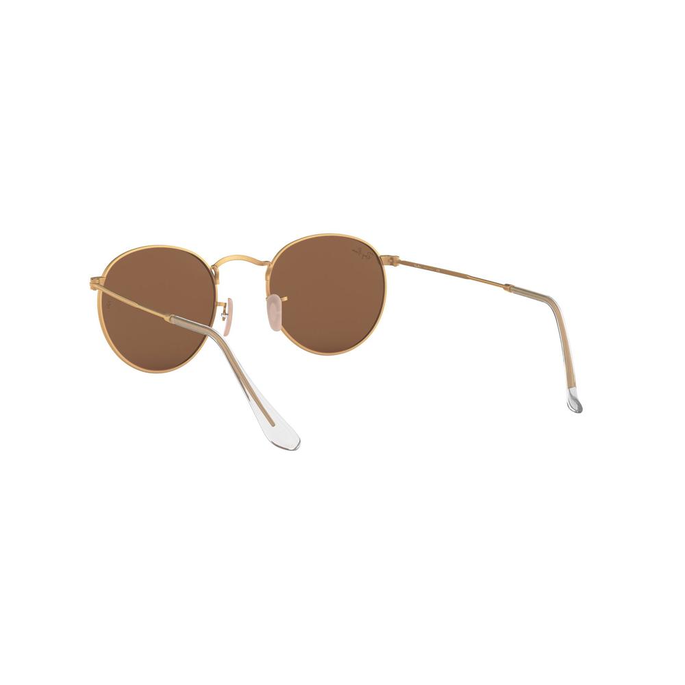 Foto 7 pulgar | Lentes de Sol Ray-Ban Rb3447 Round Metal Marrón