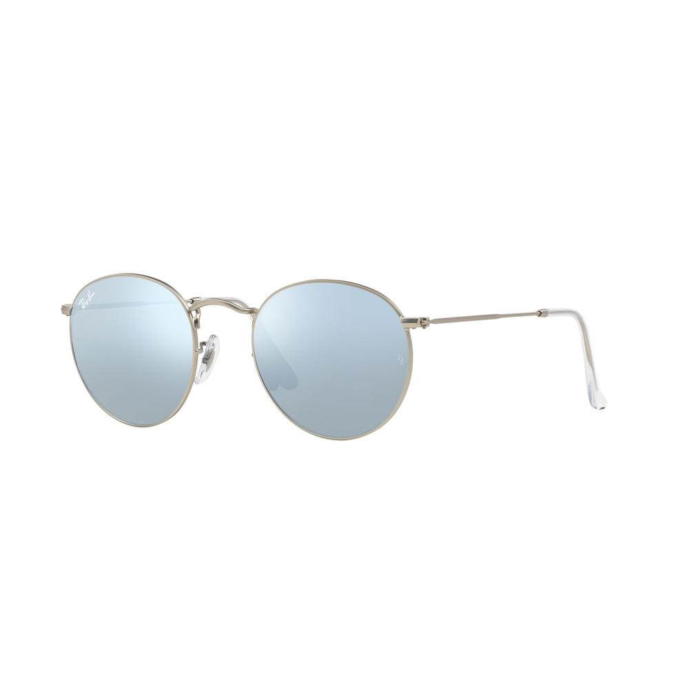 Foto 3 pulgar | Lentes de Sol Ray-Ban Rb3447 Round Metal Plateado Flash