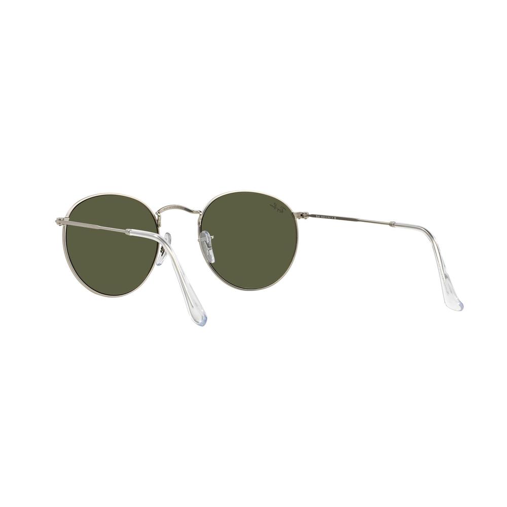Foto 7 pulgar | Lentes de Sol Ray-Ban Rb3447 Round Metal Plateado Flash