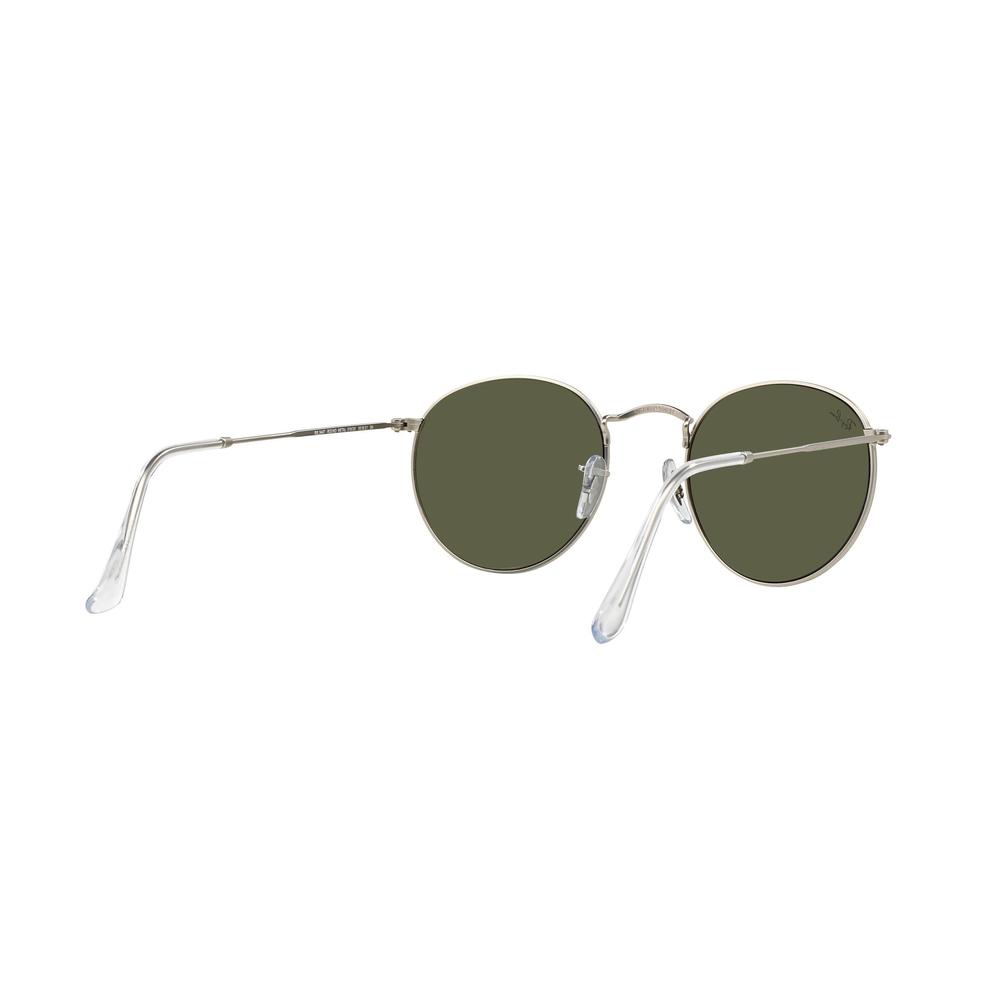 Foto 9 pulgar | Lentes de Sol Ray-Ban Rb3447 Round Metal Plateado Flash