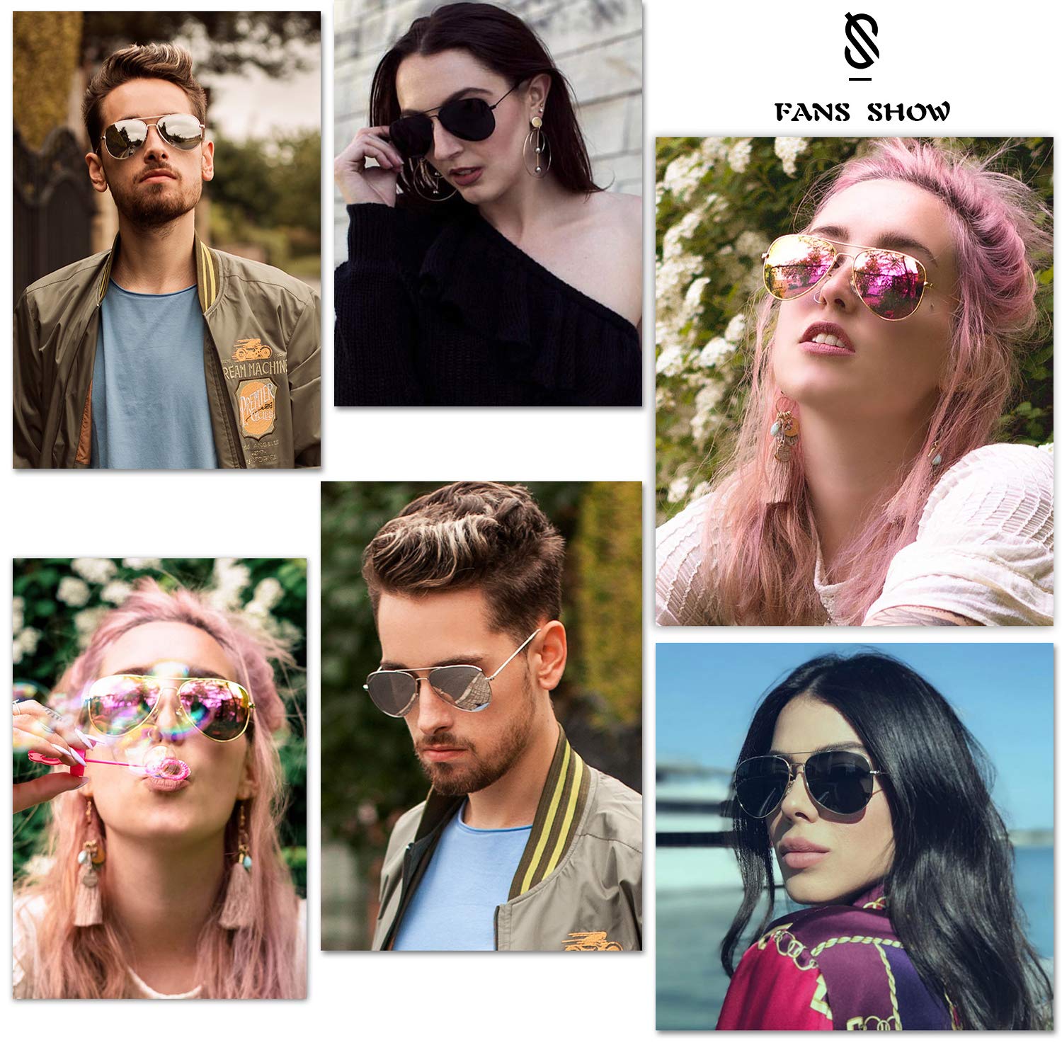 Foto 5 | Gafas De Sol Sojos Classic Aviator Polarizadas Para Hombres/mujeres Sj1054 - Venta Internacional.