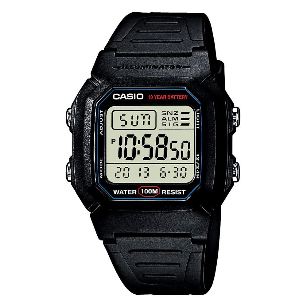 Foto 3 pulgar | Reloj Casio Classic W800h-1av, Correa Deportiva De Resina Negra Para Hombre - Venta Internacional.