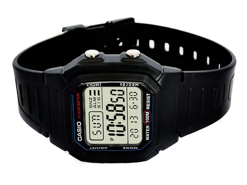 Foto 4 pulgar | Reloj Casio Classic W800h-1av, Correa Deportiva De Resina Negra Para Hombre - Venta Internacional.