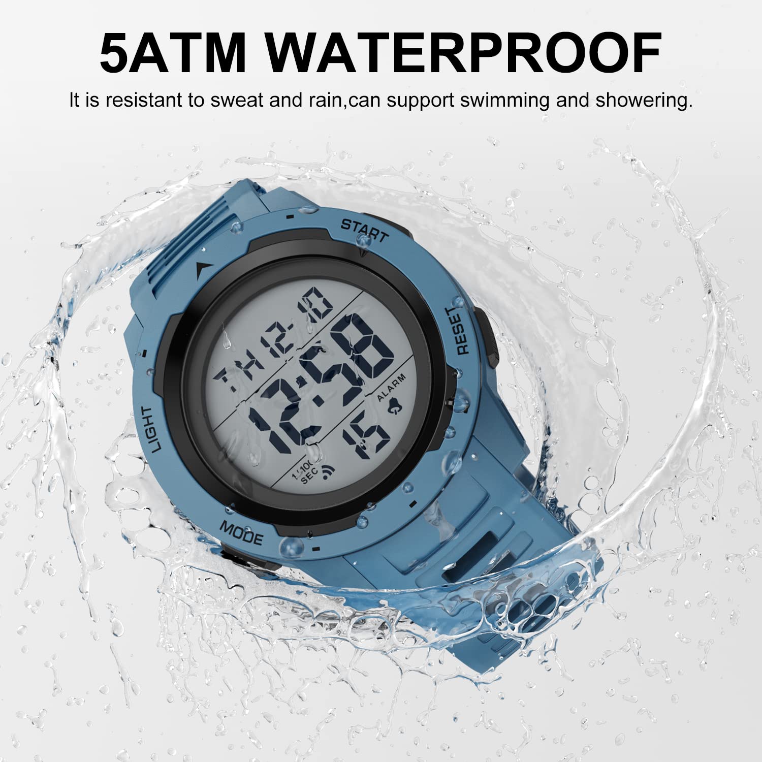 Foto 6 pulgar | Reloj Deportivo Golden Hour Waterproof Digital Para Hombre - Venta Internacional.