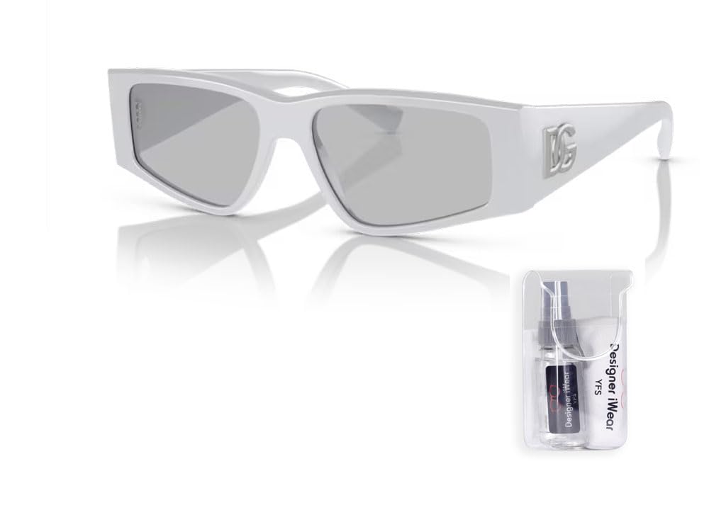 Foto 3 pulgar | Gafas de Sol Dolce & Gabbana Dg4453 341887 Gris Claro Para Hombre 55 Mm - Venta Internacional