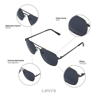 Foto 3 | Lentes de Sol Levi's X14038 Outlook para Hombre