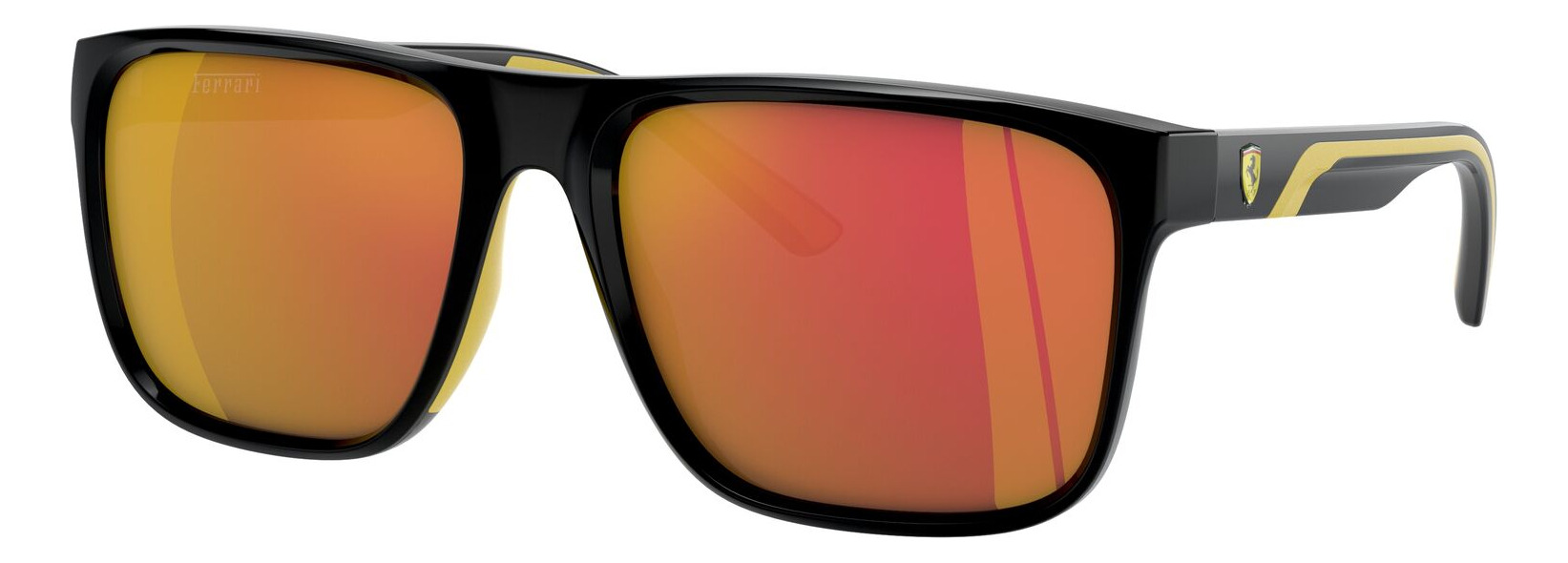 Lentes De Sol Fz6002u Espejo Dorado Rojo Ferrari Scuderia