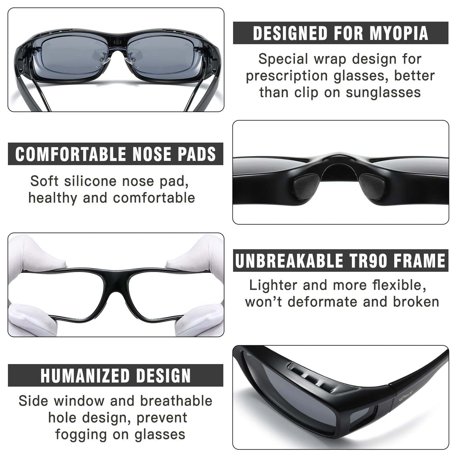 Foto 6 pulgar | Gafas De Sol Fitover Duco 8953 Polarizadas Uv400 Para Hombre Y Mujer - Venta Internacional.