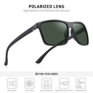 Foto 5 | Gafas De Sol Merry's Rectangulares Polarizadas Uv400 S8225 Para Hombre Y Mujer - Venta Internacional.