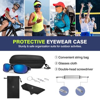 Foto 2 | Funda Para Gafas De Sol Moko Eva, Carcasa Semirrígida Con Gancho Y Destornillador - Venta Internacional.