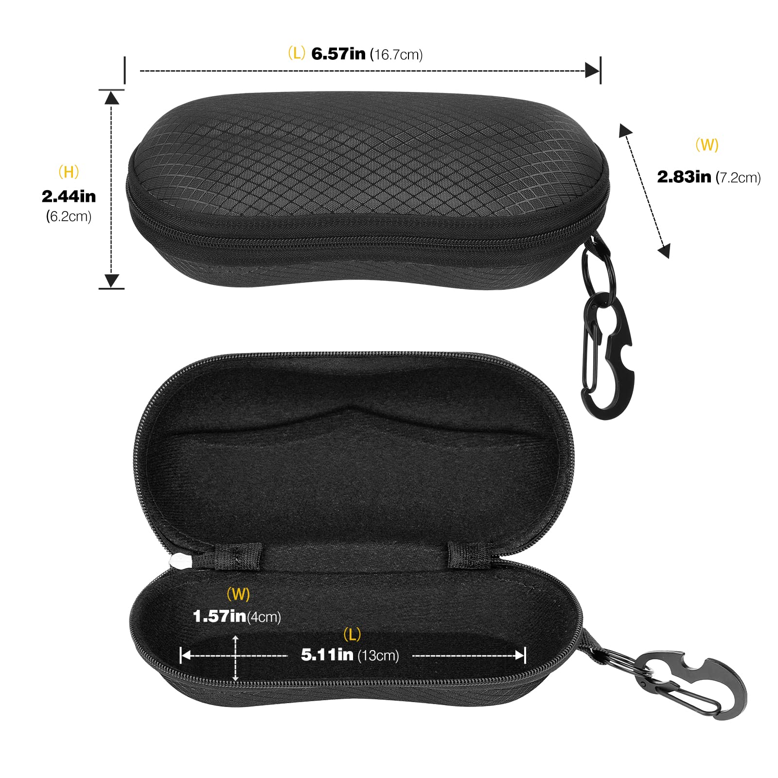 Foto 6 pulgar | Funda Para Gafas De Sol Moko Eva, Carcasa Semirrígida Con Gancho Y Destornillador - Venta Internacional.