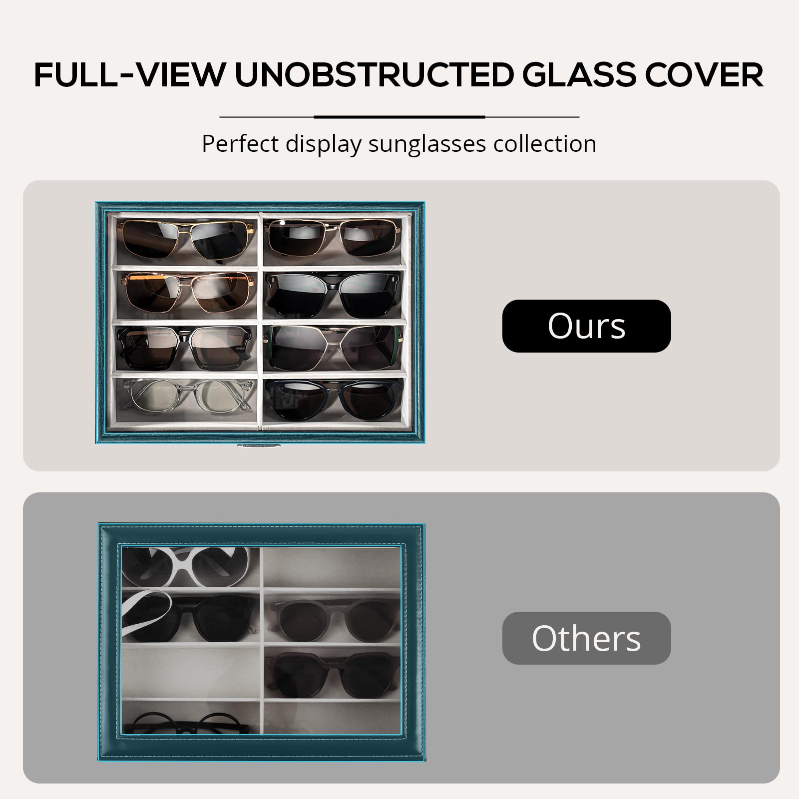 Foto 4 pulgar | Organizador De Gafas De Sol Procase De Madera Para Hombre Y Mujer - Venta Internacional.