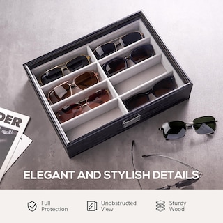 Foto 4 | Organizador De Gafas De Sol Procase De Madera Para Hombre Y Mujer - Venta Internacional.