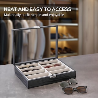 Foto 5 | Organizador De Gafas De Sol Procase De Madera Para Hombre Y Mujer - Venta Internacional.
