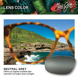 Foto 5 | Gafas De Sol Maui Jim Hookipa Polarizadas Sin Montura Negro/gris - Venta Internacional.