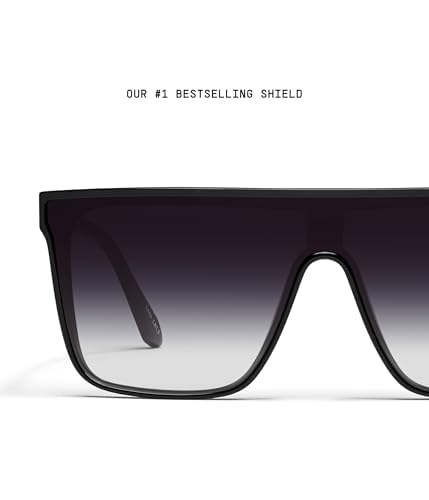 Foto 4 pulgar | Gafas De Sol Quay Nightfall Medium Shield Con Lentes Uv Negras - Venta Internacional.