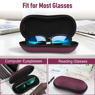 Foto 3 | Funda Para Gafas De Sol Fintie Hard Eva Shell A Prueba De Golpes, Color Morado Oscuro - Venta Internacional.