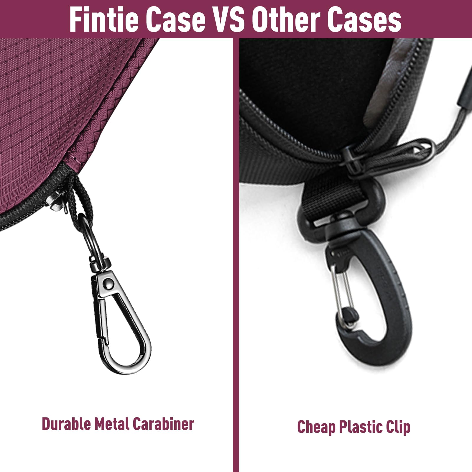 Foto 5 pulgar | Funda Para Gafas De Sol Fintie Hard Eva Shell A Prueba De Golpes, Color Morado Oscuro - Venta Internacional.