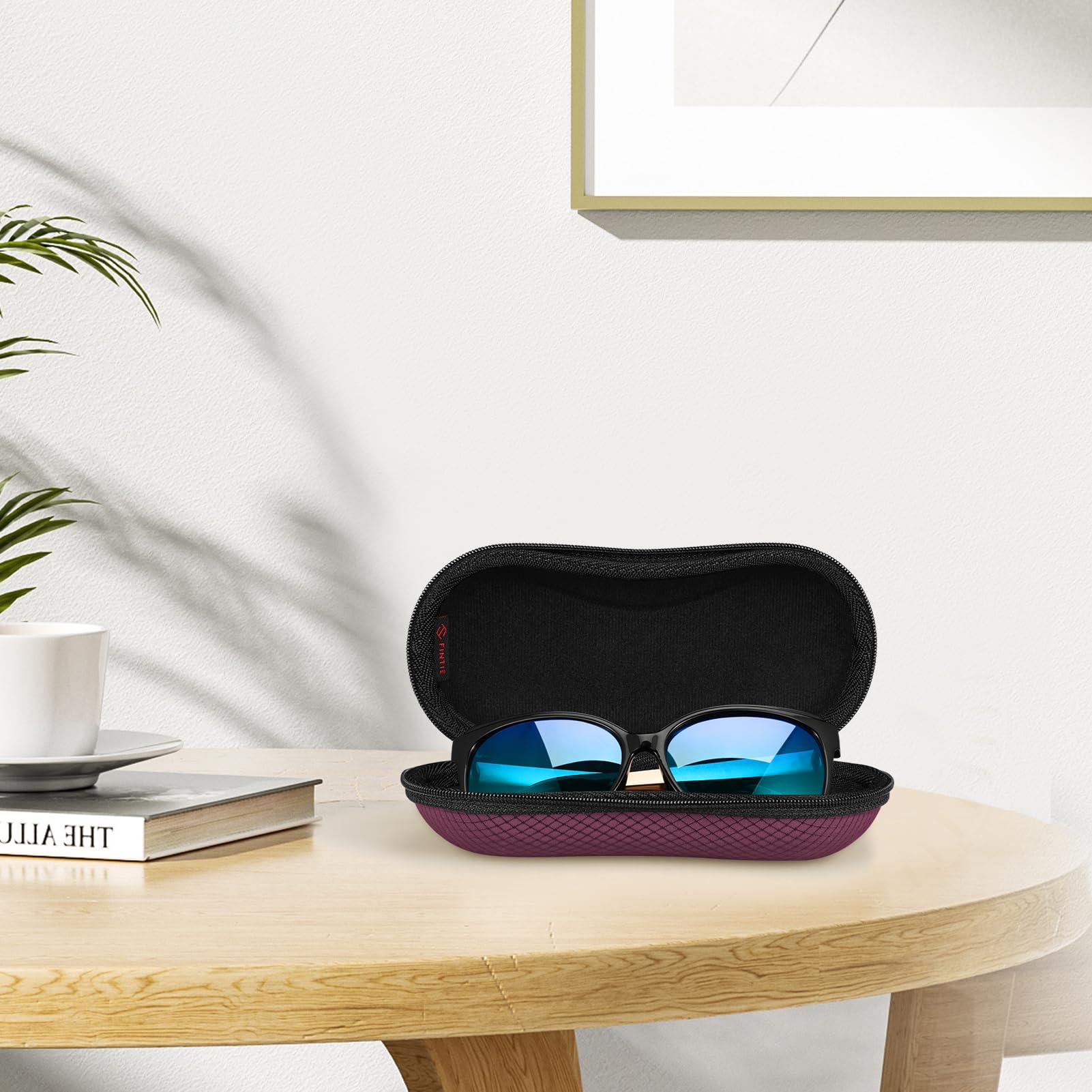 Foto 6 pulgar | Funda Para Gafas De Sol Fintie Hard Eva Shell A Prueba De Golpes, Color Morado Oscuro - Venta Internacional.