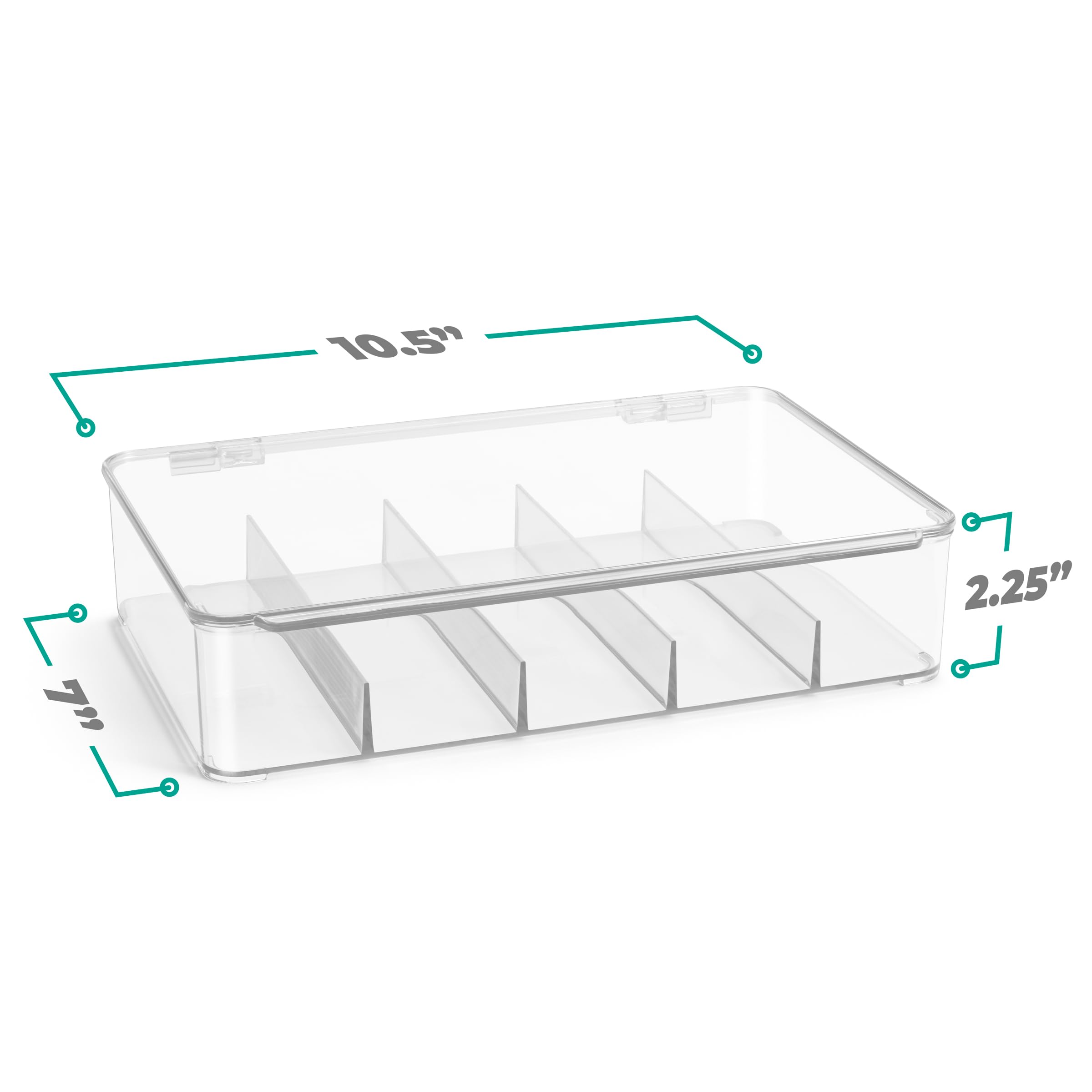 Foto 3 pulgar | Organizador De Gafas Sorbus De Plástico Apilable Con 5 Compartimentos - Venta Internacional.