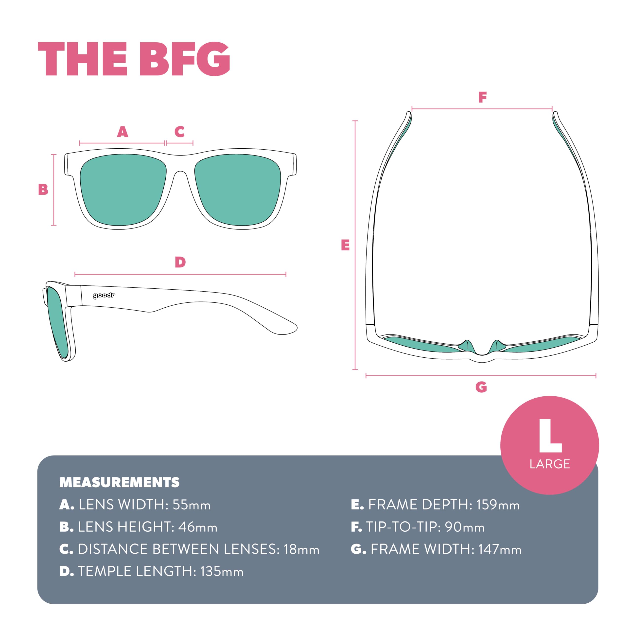 Foto 7 pulgar | Gafas De Sol Buenas Just Knock It On! Uv400 Bfg Polarizado - Venta Internacional.