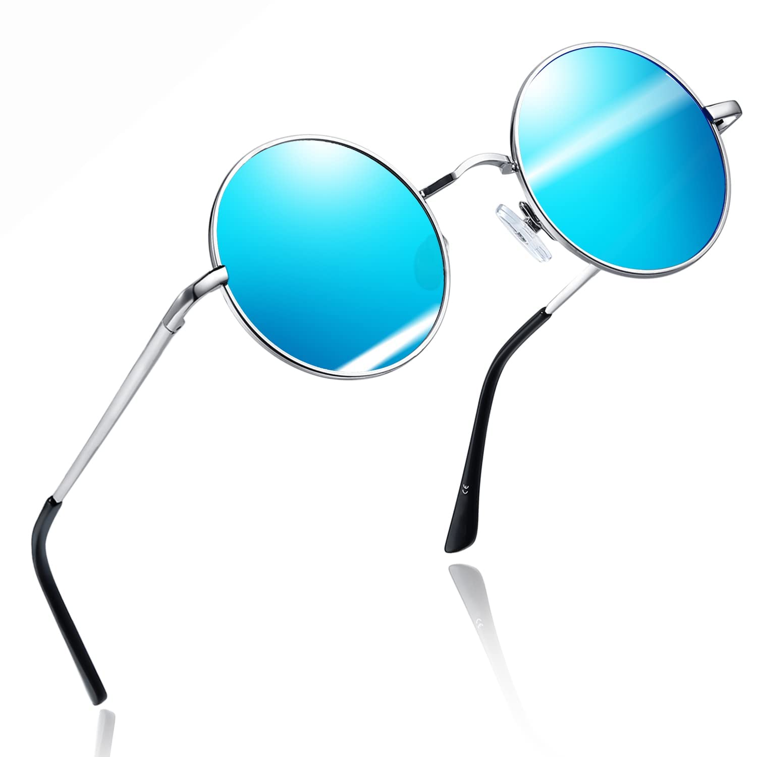 Foto 2 pulgar | Gafas De Sol Joopin Small Round Circle Polarized Uv400 Blue - Venta Internacional.