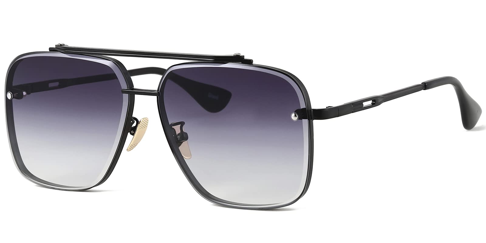Foto 2 pulgar | Gafas De Sol Grand Fashion, Cuadradas, Sobredimensionadas, Estilo Aviador, 63 Mm, Uv400 - Venta Internacional.